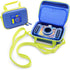 CASEMATIX Camera Case Compatible with VTech KidiZoom Camera and Camera Accessories with Shoulder Strap and Padded Interior Divider, Blue Travel Ca...
