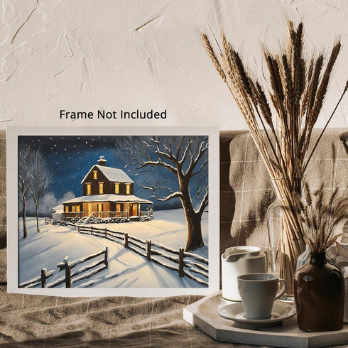 Posterizer 1 pcs- quaint old village-building in the nature 5-Landscape & Nature Art-Floral Botanical Art- Decor for Home & Office- unframed wall ...
