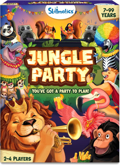 Skillmatics Card Game - Jungle Party, Fun Family Card Game of Strategy & Luck, Party Game, Gifts for Girls & Boys Ages 7, 8, 9 & Up...