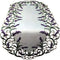 Table Runner with Purple Lavender Lilac Flowers on Antique White Material Size 44 x 15 inches...