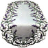 Table Runner with Purple Lavender Lilac Flowers on Antique White Material Size 44 x 15 inches...