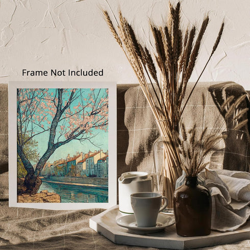Posterizer 1 pcs-beautiful blossoms-classic oil painting inspired art 2-Coastal & Nautical Art-Landscape & Nature Art-Decor for Home & Office- unf...
