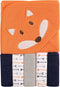 Luvable Friends Unisex Baby Hooded Towel with Five Washcloths, Boy Fox, One Size...