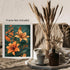 Posterizer 1 pcs-lush orange-coral flowers with nature background-Floral & Botanical Art-Abstract & Modern Art-Decor for Home & Office- UNFRAMED W...