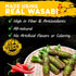 Wasabi-O Combo Set of 2 Wasabi Original Sauce 62g & Wasabi Red Chili Sauce 55g - The Perfect Match, Ideal Not Only For Sushi, Sashimi But For All ...