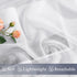 NICETOWN White Sheer Curtains 63 inch Length for Bedroom, Rod Pocket Translucent Voile Sheer Airy & Breathable Curtain Panels for Flat/Apartment, ...