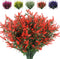 RECUTMS Artificial Lavender Flowers Plants 8 Bundles UV Resistant Faux Outdoor Plastic Greenery Shrubs Plants Hanging Planter Kitchen Home Wedding...