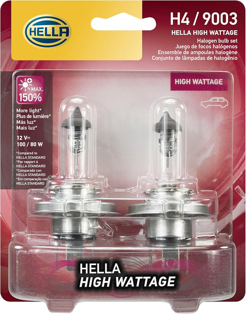 HELLA H4 100/80WTB High Wattage Bulbs, 12V...