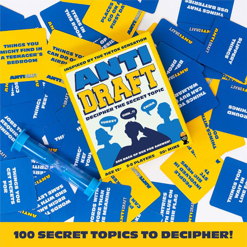 Exciting Anti Draft Party Game - Fun Family Board Games for Adults and Teens - Popular Group Games for Family Game Night - Challenging Guessing Ga...