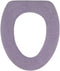 Soft Toilet Seat Cover - Plush, Thick Fabric Toilet Seat Warmer for Round, Elongated 14x18" Toilet Seats - Reusable, Machine-Washable, Easy-Instal...