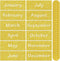 Zonon 48 Pieces Holiday Monthly Headliners Set 12 Months of The Year Headers Monthly Bulletin Board Borders Seasonal Monthly Headers with 36 Round...