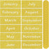 Zonon 48 Pieces Holiday Monthly Headliners Set 12 Months of The Year Headers Monthly Bulletin Board Borders Seasonal Monthly Headers with 36 Round...