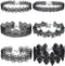 Mudder Choker Necklace Black Choker Lace Choker Gothic Necklace for Women Girls, Black, 6 Pieces...