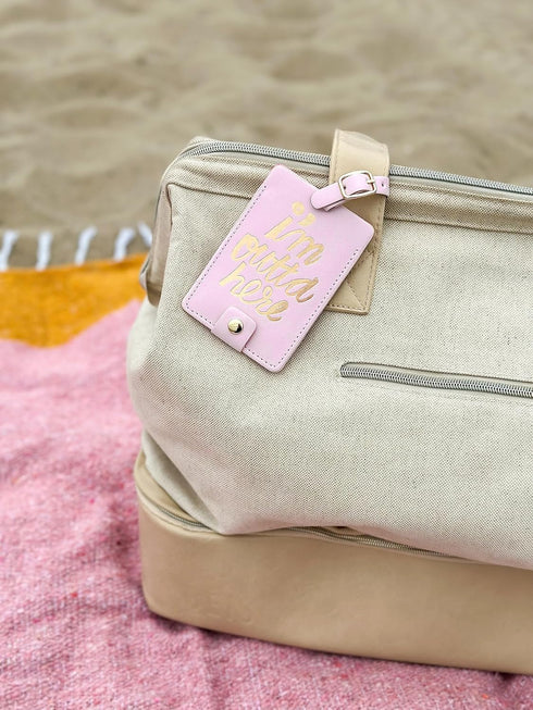 Ban.do Women's The Getaway Luggage Tag, I'm Outta' Here (pink/metallic)...