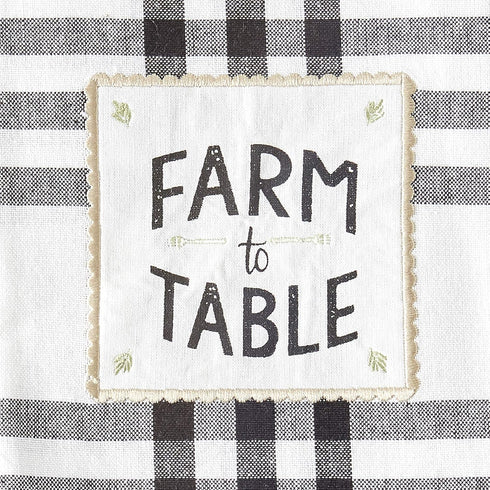 DII Home Sweet Farmhouse Kitchen Collection, Dishtowel Set, 18x28, Black, 4 Count...