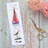 Seagull Cross Stitch Bookmark - Seaside Beach Embroidery Set with Paper Pattern, 16 Count Aida Cloth and Pre-Sorted Floss...