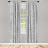 Lunarable Snow Leopard Curtains, Continuous Pattern of Greyscale Natural Camouflage Wild Cat Skin, Window Treatments 2 Panel Set for Living Room B...
