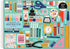 Galison Tools for Creative Business – 1000 Piece Puzzle Fun and Challenging Activity with Bright and Bold Artwork of Inspirational Stationery Supp...