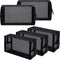 Sadnyy 5 Pieces Mesh Makeup Bag Portable Toiletry Bag Travel Mesh Cosmetic Bag Black Breathable Mesh for Accessories Organizer (7.1 x 4 x 2.4 Inch...