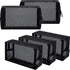 Sadnyy 5 Pieces Mesh Makeup Bag Portable Toiletry Bag Travel Mesh Cosmetic Bag Black Breathable Mesh for Accessories Organizer (7.1 x 4 x 2.4 Inch...