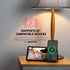 Smartpix Wireless Charging Station: 10W Charger, 4x6 Photo Frame | Desk Dock & Nightstand Accessory | Clutter-Free Design...