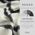 Elrene Home Fashions Renzo Ikat Geometric Room-Darkening Window Curtain, Living Room and Bedroom Drape with Grommets, 52"x95", 1 Panel, Black...