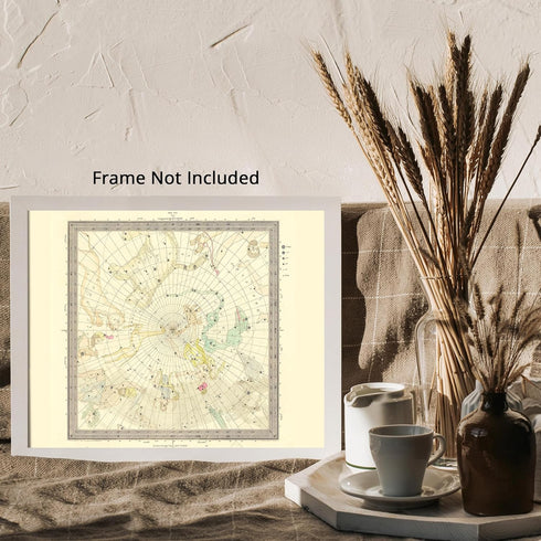 Posterizer 1 pcs-1830 celestial maps by SDUK-constellations-Astrology & Zodiac Art-Astronomy & Celestial Art-Gift for Steampunk and Astrology Love...