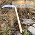 SHANFEEK Grass Sickle Japanese Weeding Hoe Garden Hand Tool Weeding Tools for Garden High-Strength Steel with Solid Wood Handle (Beige)...