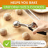 Spring Chef Medium #40 Stainless Steel Cookie Scoop for Baking - Multifunctional Cookie Dough Scoop with Trigger Release, 1.7 Tablespoon Food Scoo...