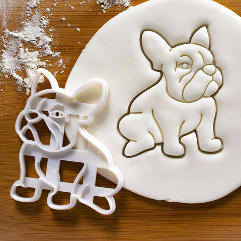 Set of 2 French Bulldog cookie cutters (Designs: Body & Face), 2 pieces - Bakerlogy...