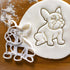 Set of 2 French Bulldog cookie cutters (Designs: Body & Face), 2 pieces - Bakerlogy...