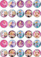 30 x Edible Cupcake Toppers – Fashion Doll Girl Pink Themed Collection of Edible Cake Decorations | Uncut Edible on Wafer Sheet...