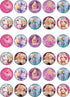 30 x Edible Cupcake Toppers – Fashion Doll Girl Pink Themed Collection of Edible Cake Decorations | Uncut Edible on Wafer Sheet...