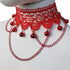 Red Lace Chains Christmas Bell Necklaces Goth Chokers Collar Jewelry for Women Gifts (lace bell)...