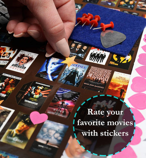 300 Movie Scratch Off Poster Bucket list movies poster Scratch Cinema Poster XX Century Motivation Poster for Cinema Lovers, Birthday Anniversary ...
