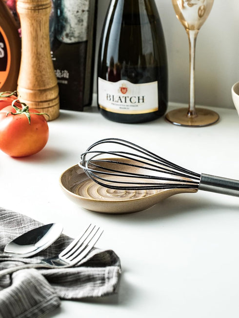 Spoon Holder, Porcelain Cooking Spoon Rest for Stove Top, Large Utensil Rest for Spoons, Ladles, Tongs, Spatula or Kitchen Counter Farmhouse Cooki...