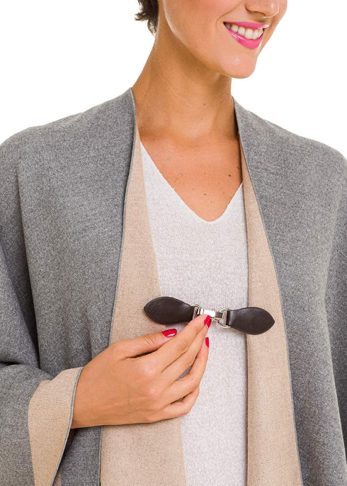 Clip Holder Buckle Clasp Pin for Poncho Cape Cardigan Wrap Shawl Accessories...