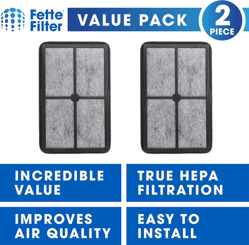 Fette Filter - FLT4010 Replacement Filter Compatible with GermGuardian Filter A for Models AC4010 & AC4020 Series and Black + Decker Model BXAP040...