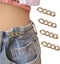 4 Sets Adjustable Jeans Button, No Need to Sew Detachable Button Pins, Perfect Fit Detachable Instant Button. (Golden Circle)...