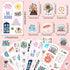 Inspirational Quotes Water Bottle Stickers for Kids Glow in The Dark, 72 PCS Vinyl Be Kind Stickers Pack for Laptop, Cute Skateboard Phone Case De...