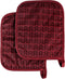 Pot Holder Set With Silicone Grip, Quilted And Heat Resistant (Set of 2) By Lavish Home (Burgundy)...