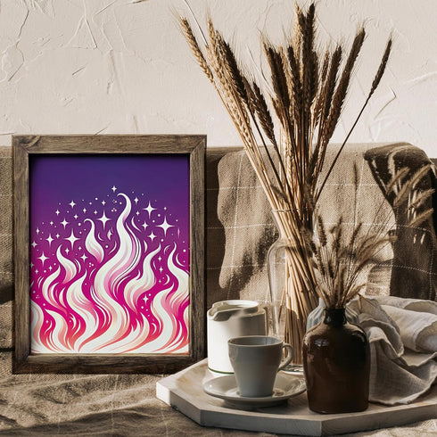 Posterizer 1 pcs-Indie Girly Pink and Purple Aesthetic Y2k-Abstract & Modern Art-Girls room art-Gift for Daughter, Son, Kids-decor for Girls, Teen...