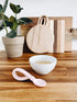 Itzy Ritzy Silicone Spoon & Fork Set; Baby Utensils Featuring a Baby Fork and Spoon with Looped, Braided Handles - Made of 100% Food Grade Silicon...