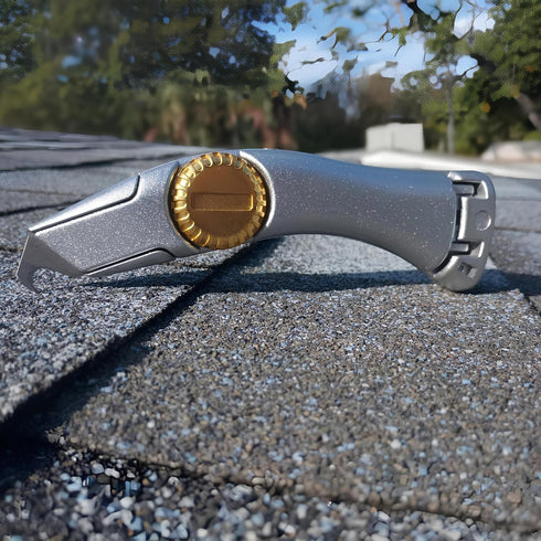 Cuchillo para techos de hoja fija con funda, Navajas para roofing...