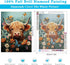 Meothan 5D Highland Cow Diamond Painting Kits for Adults Flower Cow Diamond Art Kits for Adults Beginners, DIY Round Full Drill Gem Art Crafts Kit...