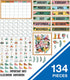 Carson Dellosa 134 pc Grow Together Calendar Bulletin Board Set, Wall Calendar, Monthly Calendar Headers & Cover Ups, Leaf & Flower Decor, Motivat...
