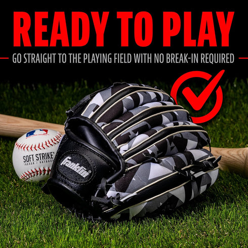 Franklin Sports Kids Baseball + Tball Glove - RTP Youth Baseball Glove - Boys + Girls Teeball, Youth Baseball Glove...