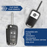 KeylessOption Key Fob Replacement for 2010 2011 2012 2013 2014 2015 2016 2017 2018 2019 GMC Terrian Buick Encore Chevrolet Impala Sonic Remote, 4-...
