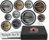 Eye Candy Mica Powder - Black Brown Grey Pigment 10-Pack Set N - Colorant for Epoxy - Resin - Woodworking - Soap Molds - Candle Making - Slime - B...