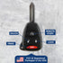 KeylessOption Key Fob Replacement for 2007 2008 2009 2010 2011 Chrysler Aspen Dodge Dakota Durango Ram Remote, 4-Button KOBDT04A, Programming Guid...